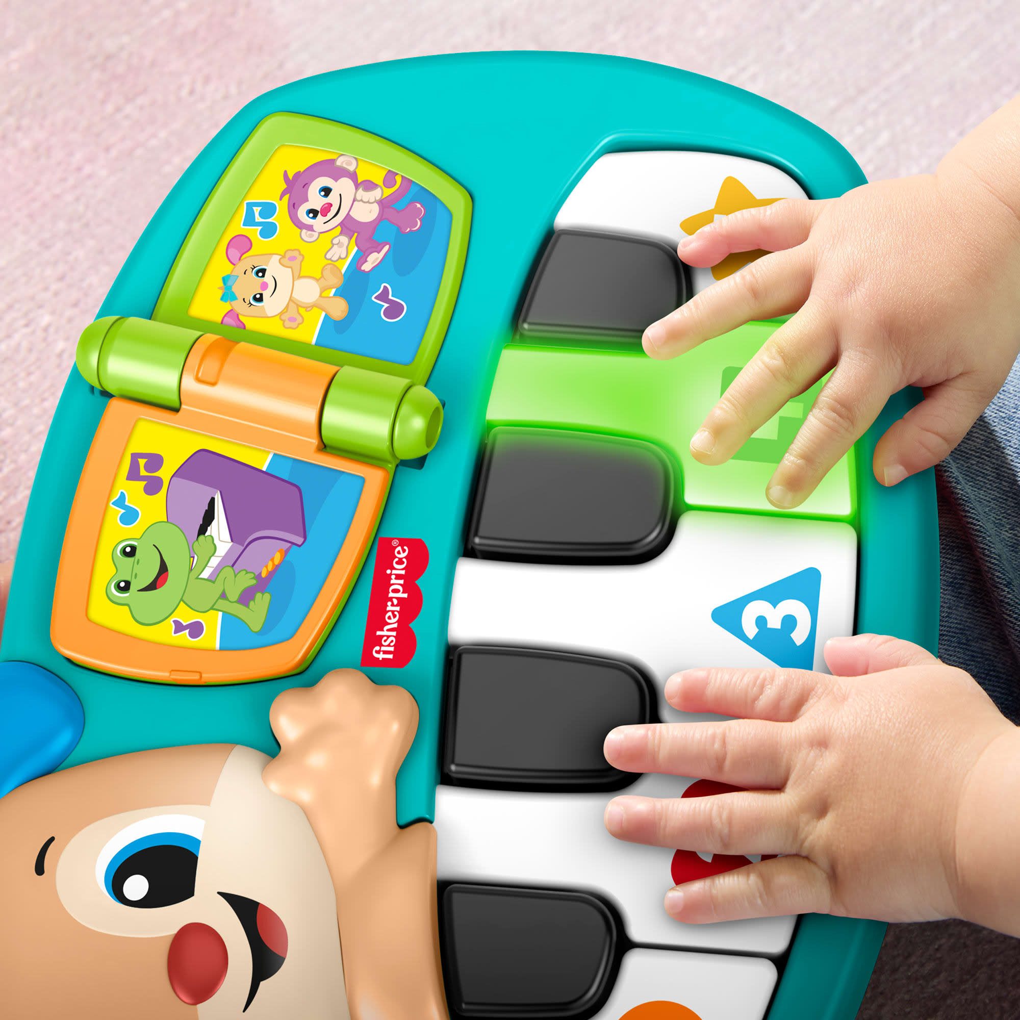 Fisher-Price® Spielzeug-Musikinstrument Lernspaß Hündchen-Piano, mit Licht- und Soundeffekt – Bild 5 von 5