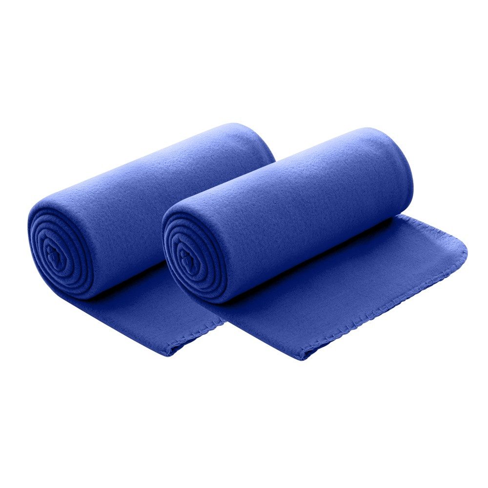 Wohndecke Polar-Fleece, wometo, OEKO-TEX®, 2 Fleecedecken mit Kettel-Rand & Anti-Pilling