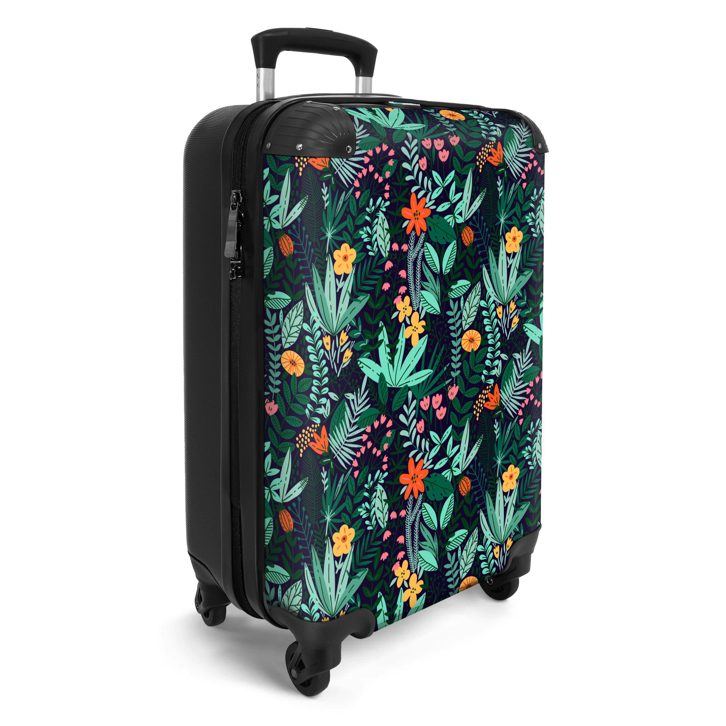 NoBoringSuitcases.com© Hartschalen-Trolley Pflanzen - Blumen - günstig online kaufen