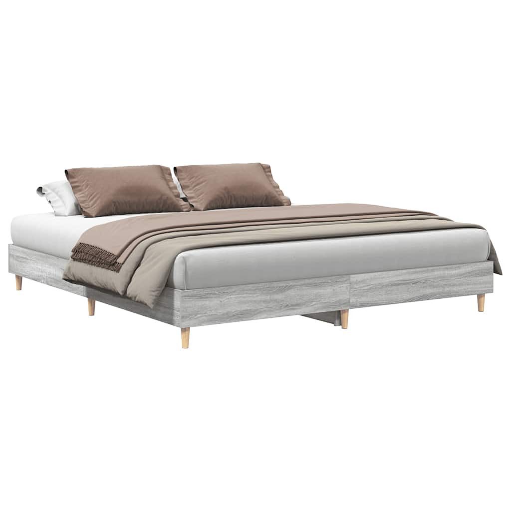 vidaXL Bett Bettgestell ohne Matratze Grau günstig online kaufen