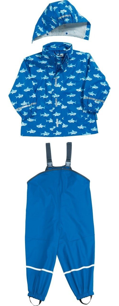 Playshoes Regenanzug Regen-Set Hai allover