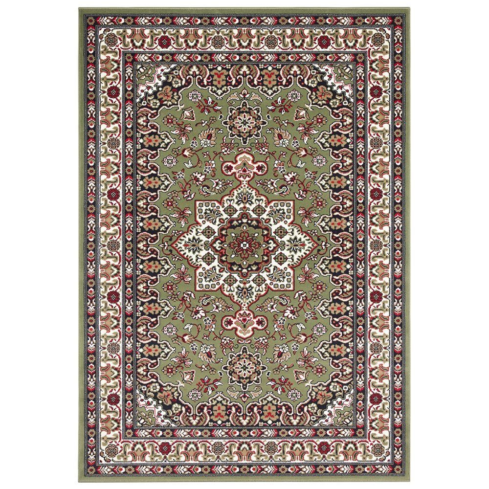 NOURISTAN Teppich Orientalischer Kurzflor Teppich Parun Täbriz Grün, rechte günstig online kaufen