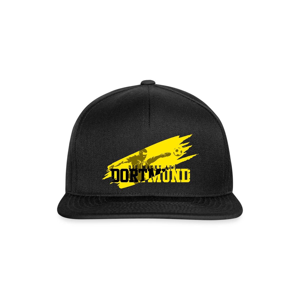 Snapback Cap Die Macht Aus Dortmund Schwarz-Gelb Fußball Fan Snapback Cap