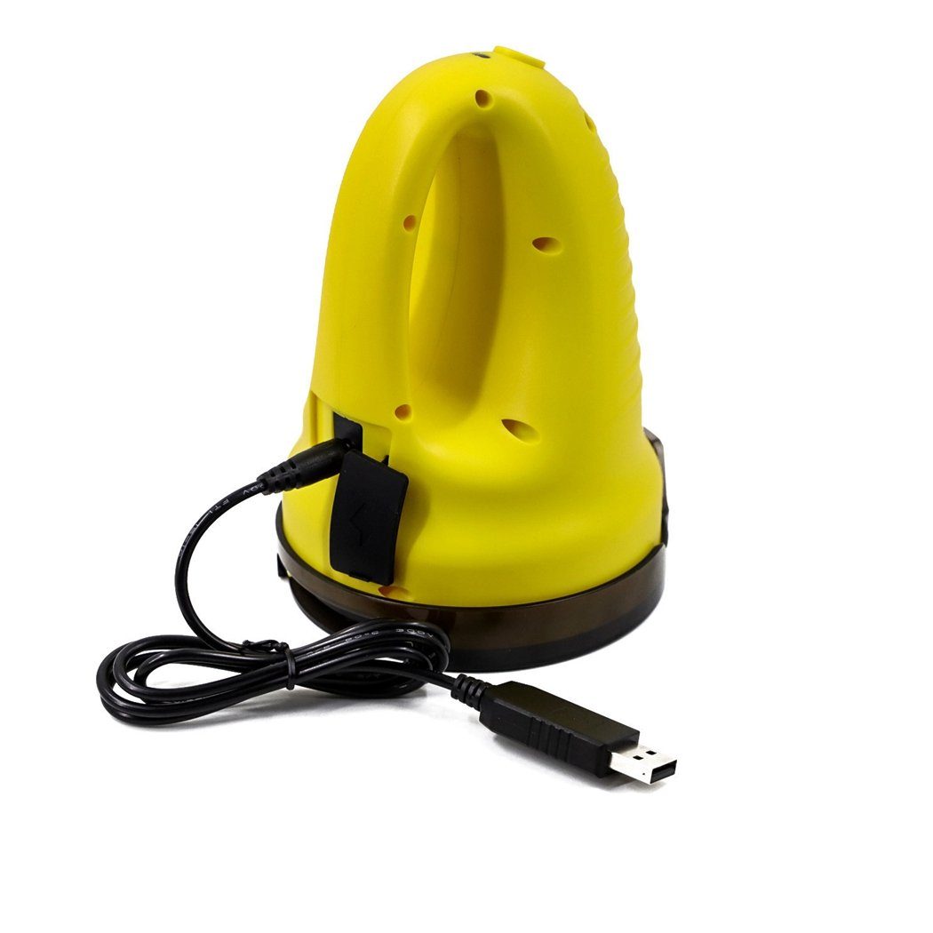 TUABUR Eiskratzer USB-Auto-Eiskratzer, Gelb beheizter Auto-Windschutzscheiben-Schneeräumer