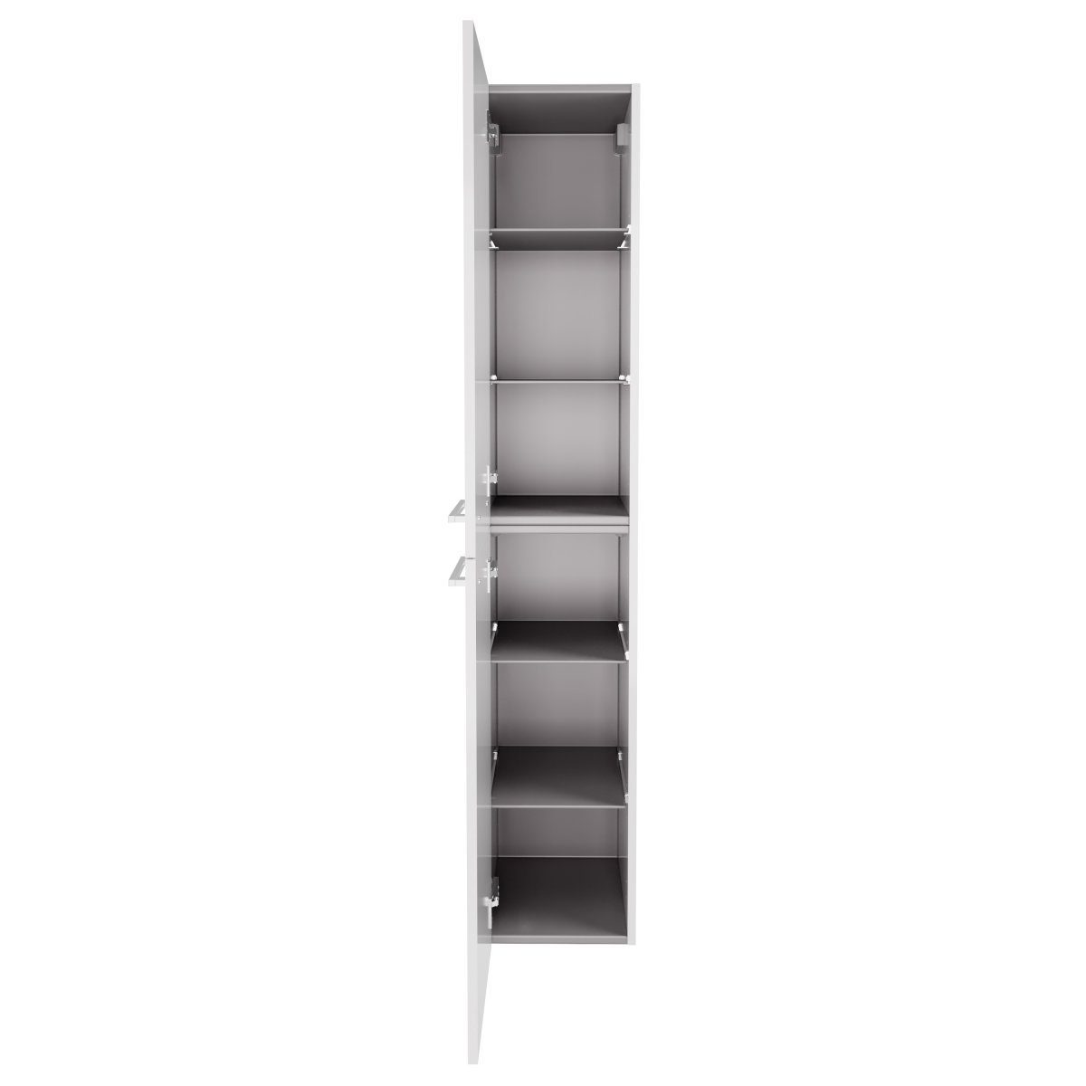 FACKELMANN Hochschrank Verona Hochschrank links - Weiß Hochglanz - Weiß Glanz
