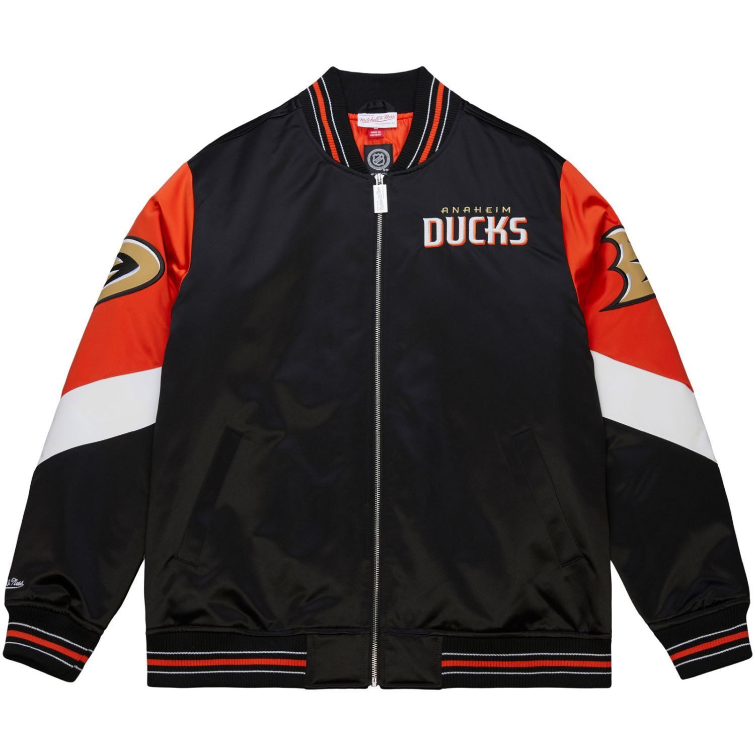 Collegejacke Heavyweight Satin NHL Anaheim Ducks
