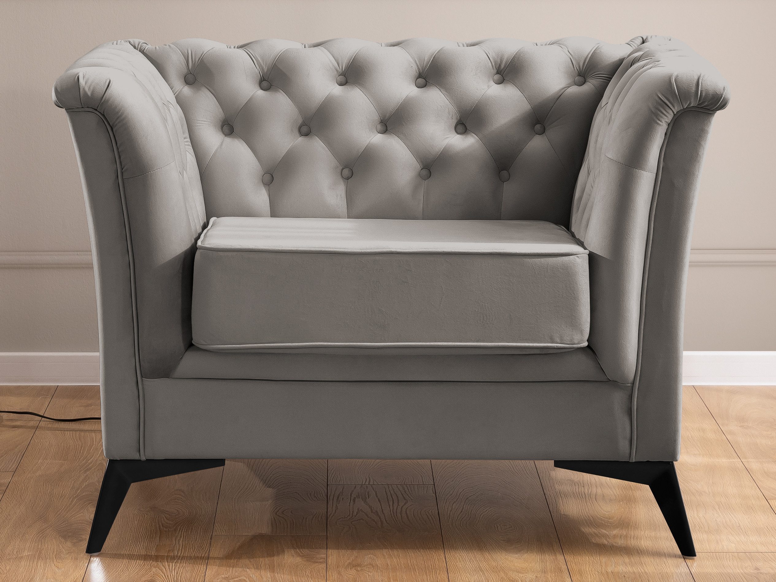 S-Style Möbel Chesterfield-Sessel Whitby aus Samt günstig online kaufen