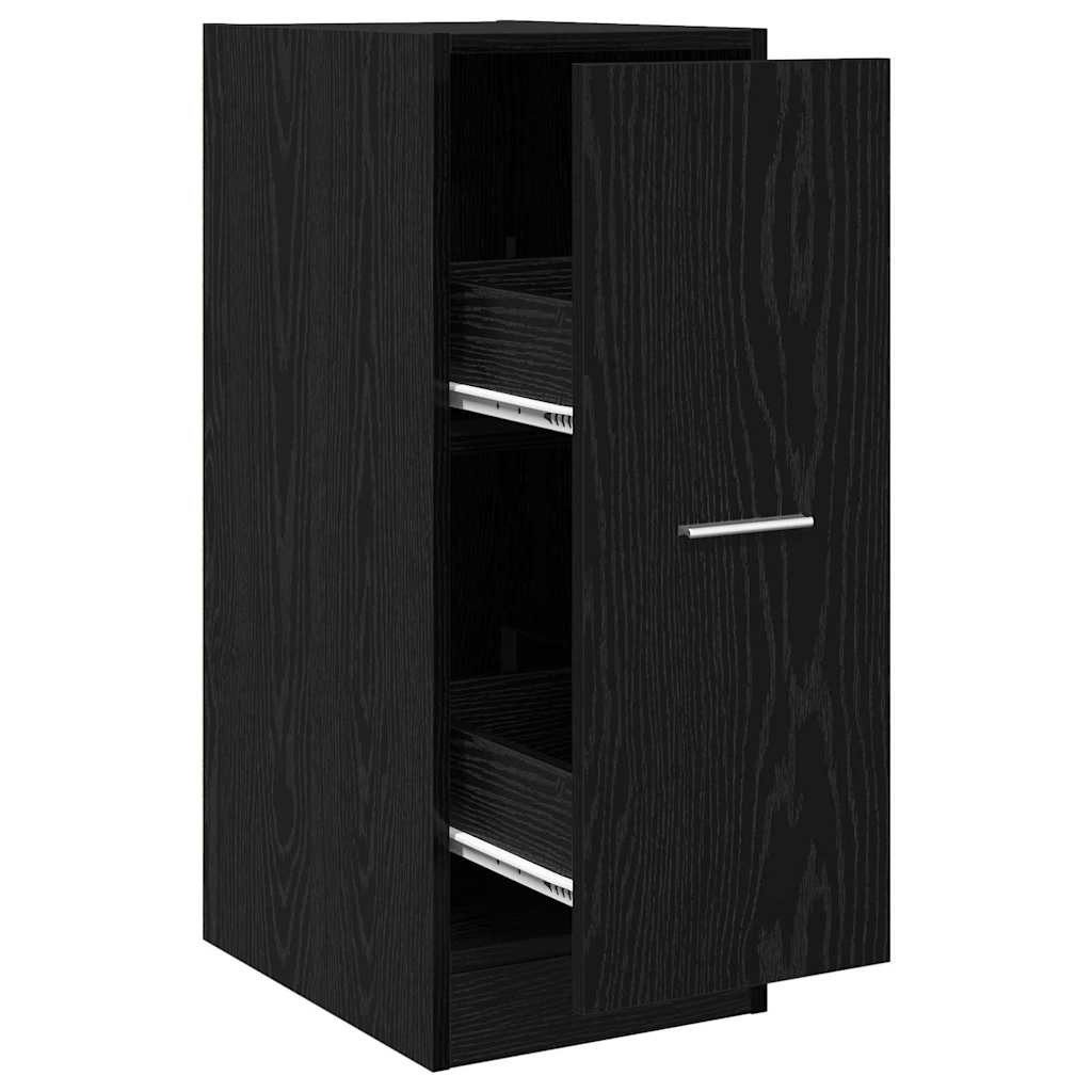 vidaXL Apothekerschrank Apothekerschrank Schwarze Eiche 30 x 41 x 77,5 cm Holzwerkstoff