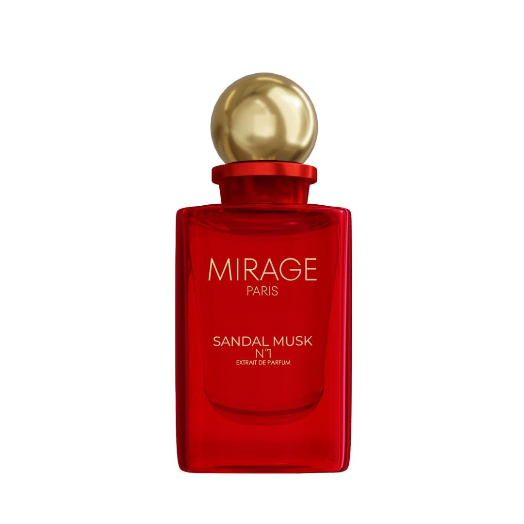 Mirage Extrait Parfum Mirage Paris Sandal Musk No.1 – Extrait de Parfum 50ml, Intensive Duftkomposition für besondere Anlässe