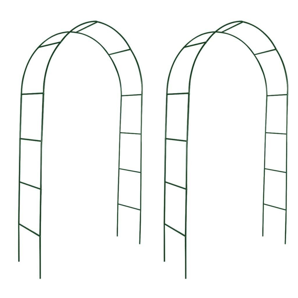 Spalier Rosenbogen,Torbogen für Pflanzen,2 St.,240x140cm(HxB),aus Eisen