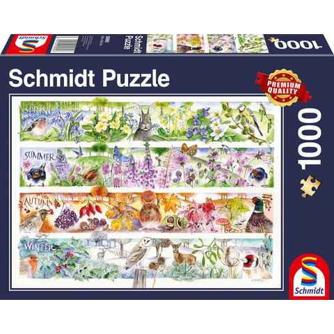 Schmidt Spiele Puzzle 1000 Teile Schmidt Spiele Puzzle Jahreszeiten 58980, 1000 Puzzleteile