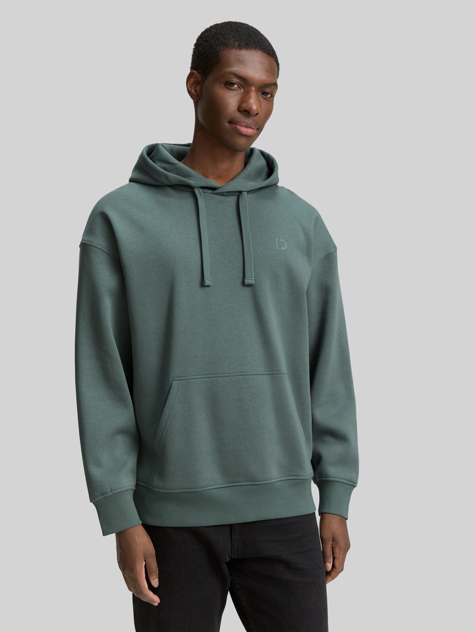 TOM TAILOR Denim Sweatshirt Strick & Sweatshirts Relaxed Fit Hoodie Sweatshirt mit Rückenprint