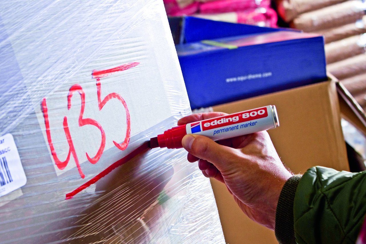 Thumbnail - edding Permanentmarker edding 800 Permanentmarker schwarz (2er Blister)