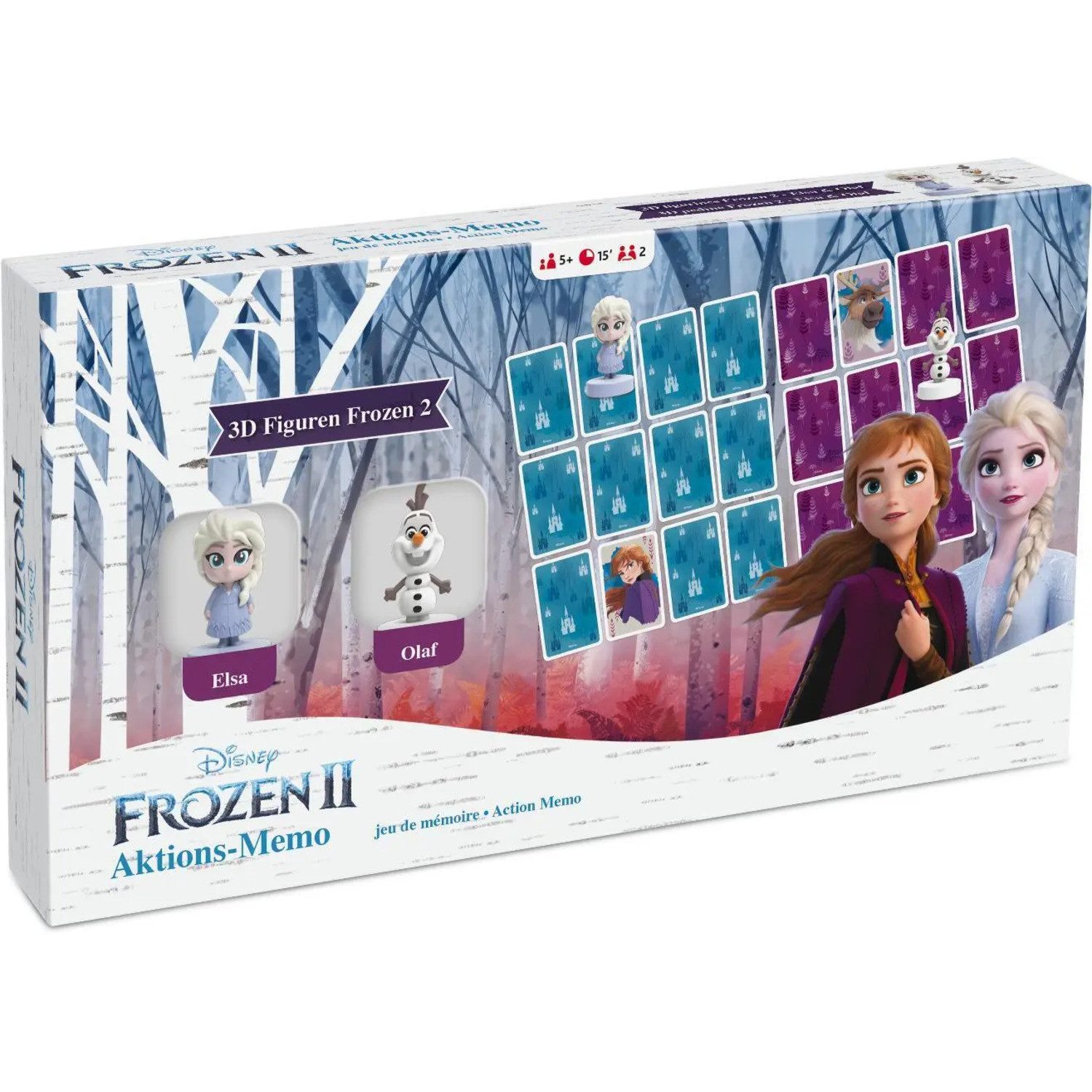 Cartamundi Spiel Disney Die Eiskönigin 2 - Aktions-Memo