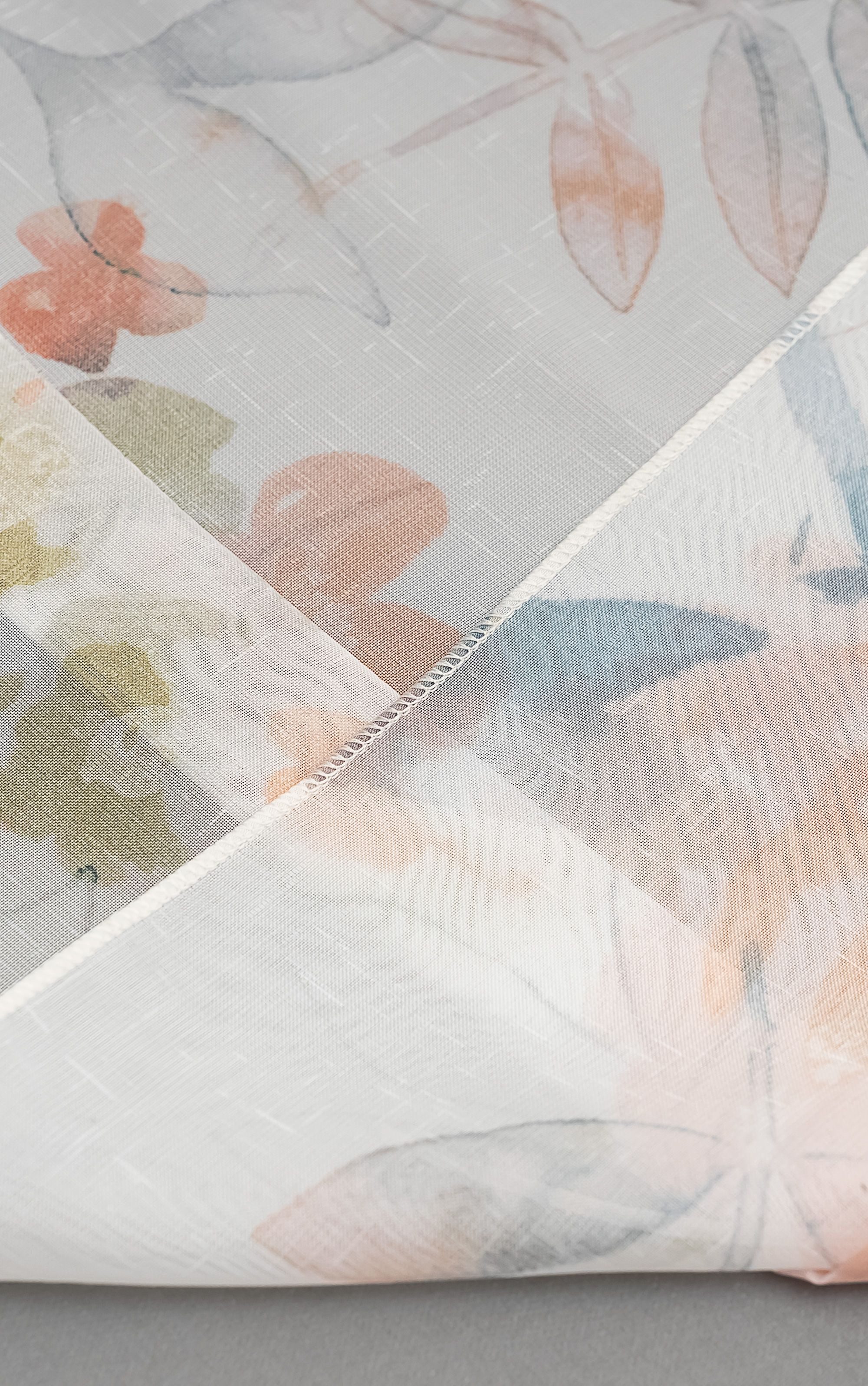 LYSEL® Raffrollo Aquarellblumen, HxB 135x60cm