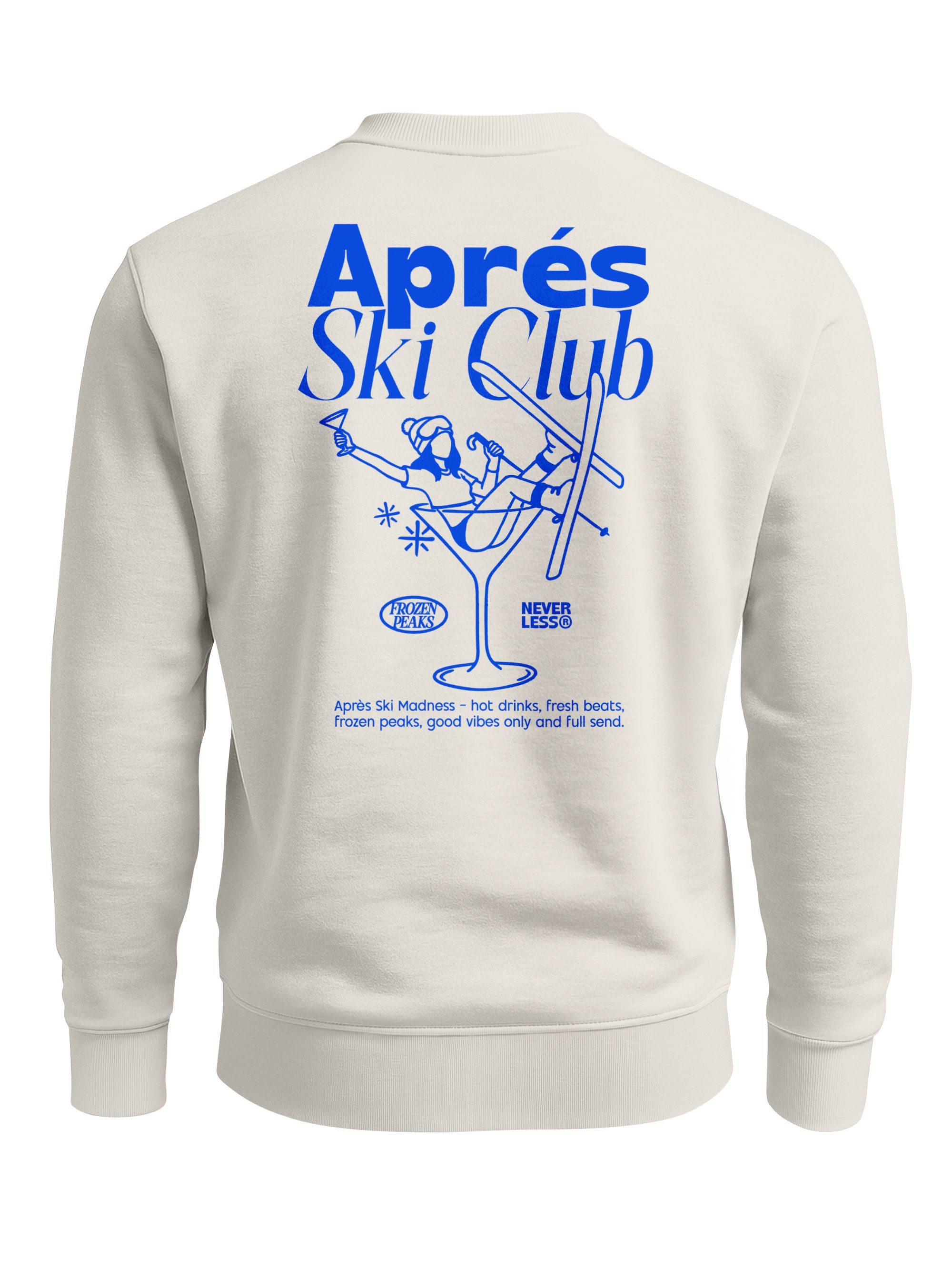 Neverless Sweatshirt Sweatshirt Herren Backprint Statement Pullover Après S günstig online kaufen