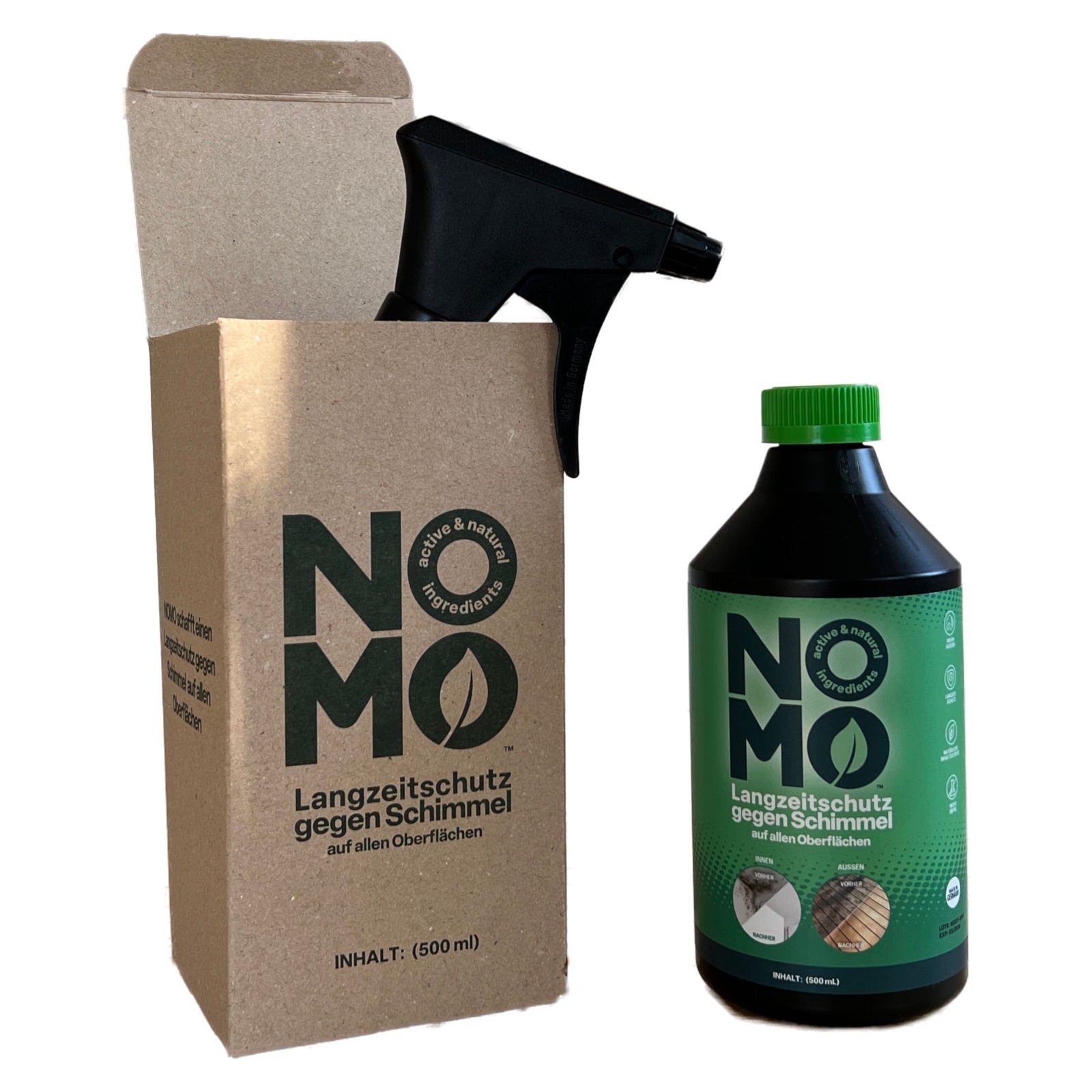 NOMO Natürlicher Langzeitschutz gegen Schimmel - 500 ml Schimmelentferner