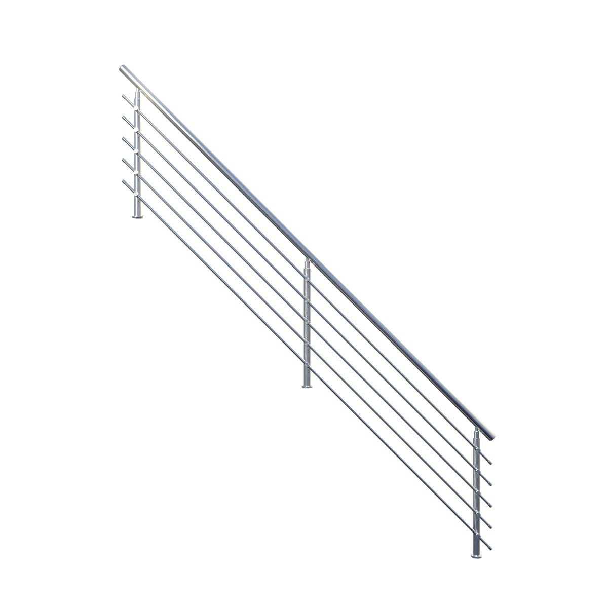 Starwood Treppengeländer Edelstahlgeländer Flex-7 Stufen-Edelstahlgeländer