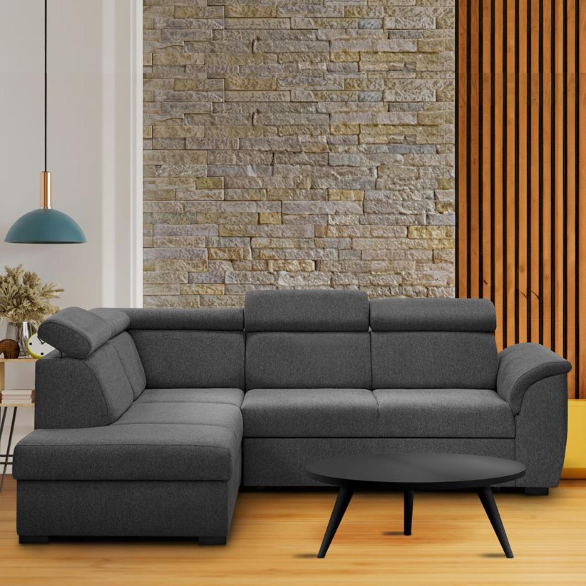 Beautysofa Ecksofa Madera, mit Schlaffunktion, Bettkasten, günstig online kaufen