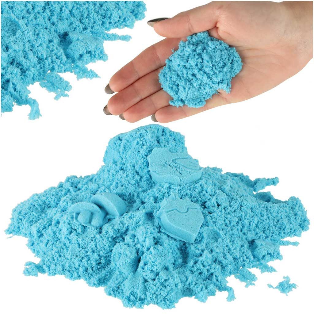 Ikonka Knetsand Spielsand Modelliersand Kreativsand (Spar-Set, 1-tlg., 1 kg formbar), formbar, trocknet nicht aus, klebt nicht, 1 kg