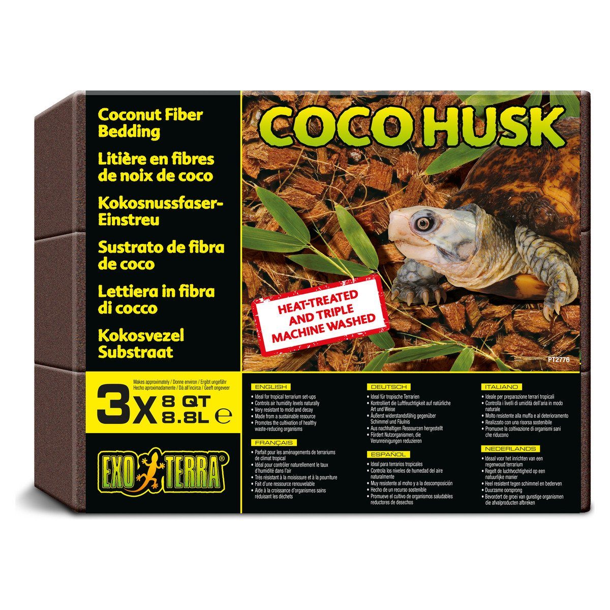 Exo Terra Terrarien-Substrat Kokoschips 3er Pack 3x 8,8 l