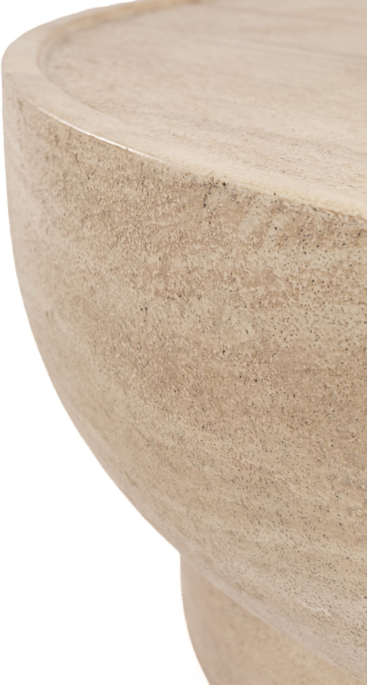 Zuiver Couchtisch Couchtisch NOBLE rund in Kalksteinoptik von Zuiver