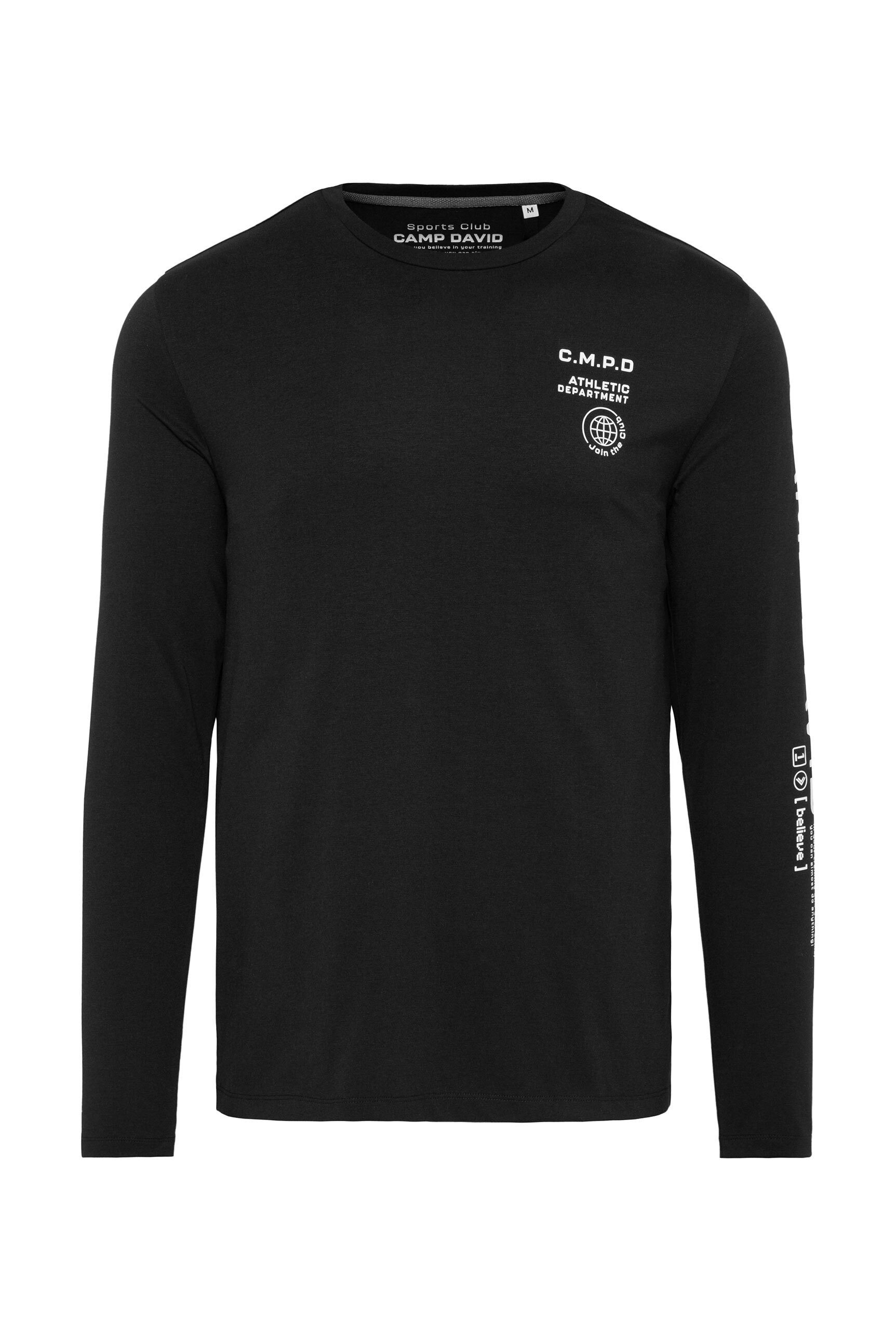 CAMP DAVID Rundhalsshirt mit Necktape günstig online kaufen