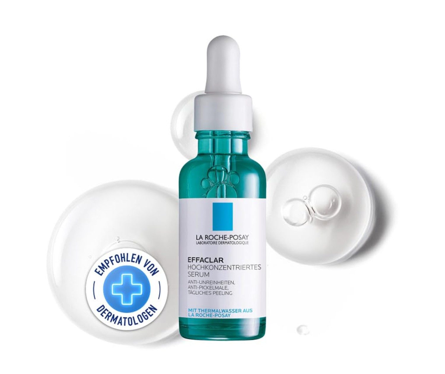 La Roche-Posay Gesichtsserum Effaclar Hochkonzentriertes Serum 30 ml mit Niacinamid und Salicylsäure, Für fettige & zu Akne neigende Haut