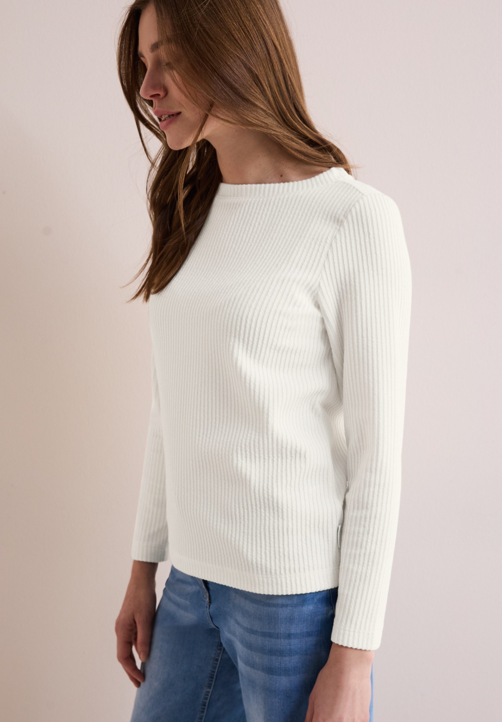 CECIL Langarmshirt mit Struktur günstig online kaufen