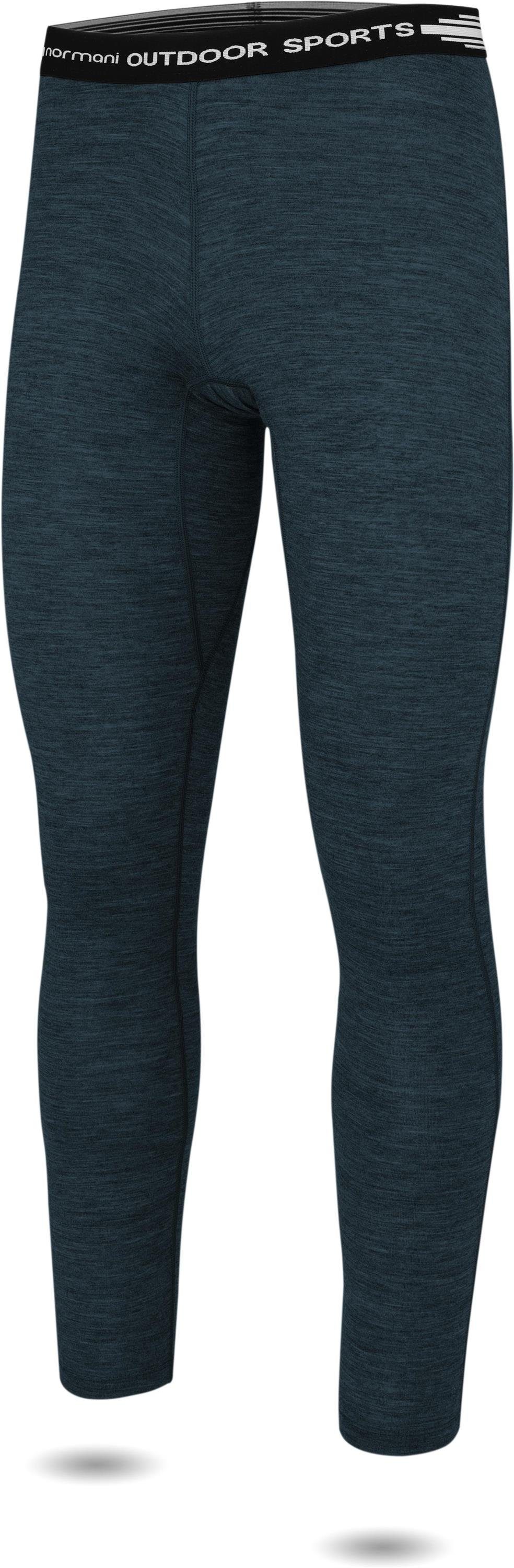 100% Thermounterwäsche normani Merinowolle Ski-Winterhose Lang Petrol Sydney Baselayer g/m² Herren - 200 Funktionshose Thermounterhose Merino Unterhose Leggins