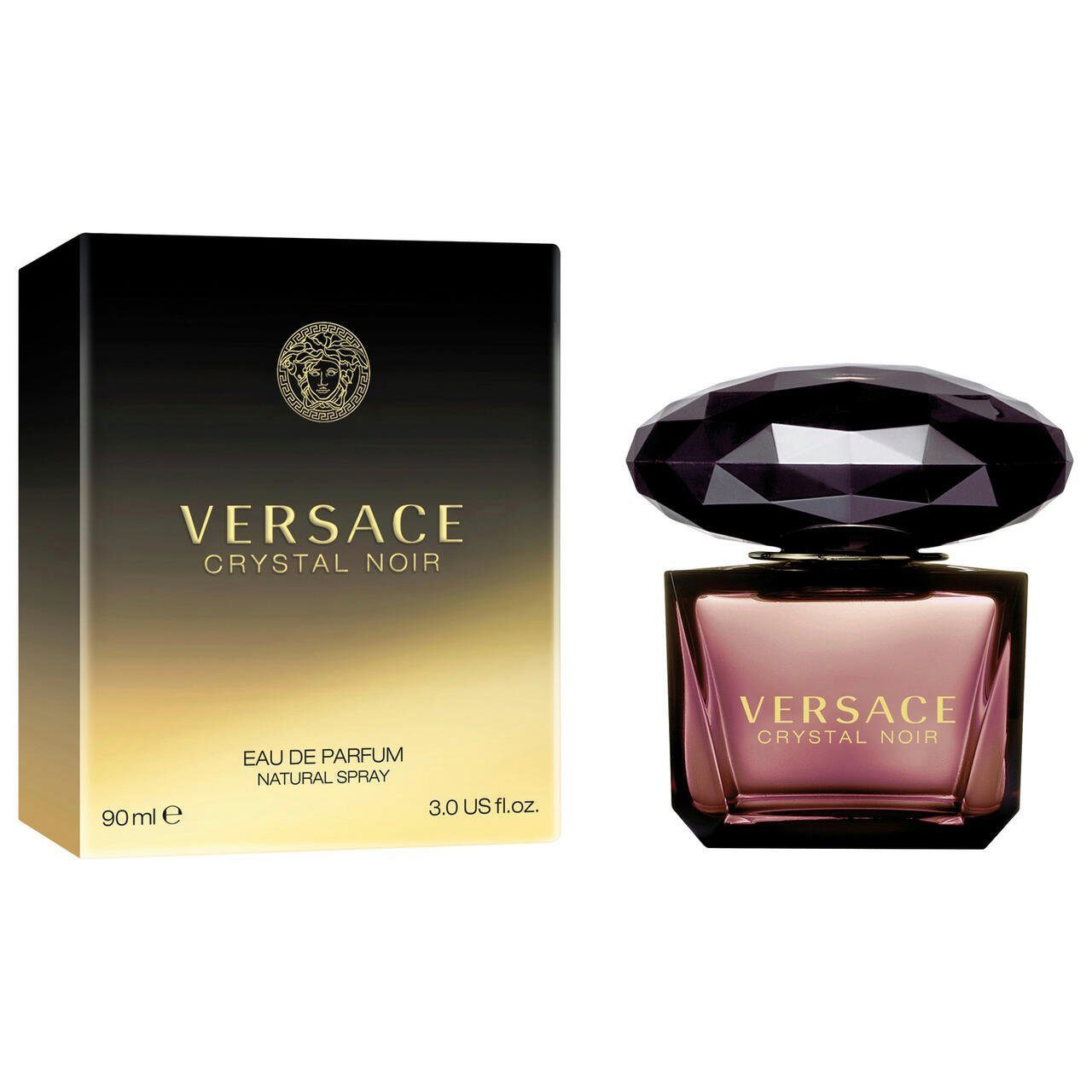 Versace Eau de Parfum Crystal Noir, Glasflakon, Parfüm EDP, Damenduft