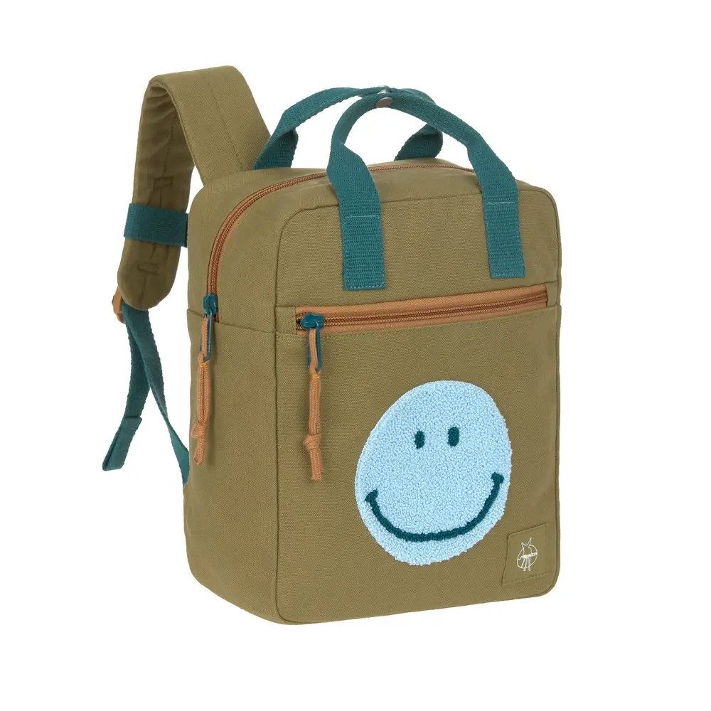 LÄSSIG Kinderrucksack Little One & Me Square Backpack Small olive