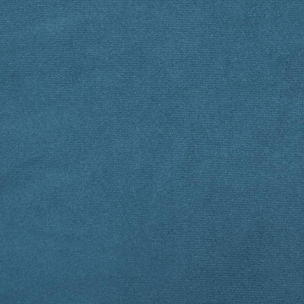 Blau Schaukelstuhl (1 Samt Blau mit St) Schaukelstuhl vidaXL Massivholz-Gummibeinen | Blau