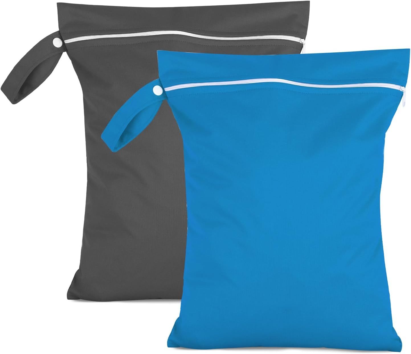 nsihing Wäschenetz 2 Stück Nasstasche,Wetbag Schwimmsachen wasserdichte Wet Bag,(Wiederverwendbar Schmutzige Kleidung Tasche Organiser mit Reißverschluss), für Badeanzüge, Strandtuch, Sportkleidung