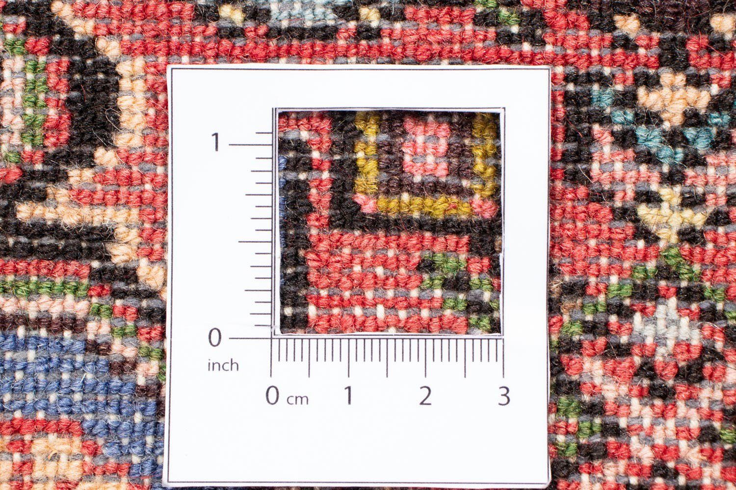 x Orientteppich Perser - - cm morgenland, Höhe: Einzelstück Wohnzimmer, rot, Handgeknüpft, Zertifikat rechteckig, 102 - 150 mit 10 mm, Nomadic
