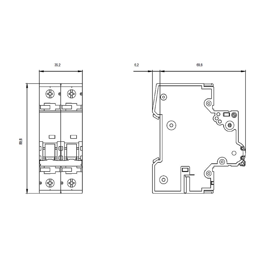 SIEMENS Schalter Siemens 5SY42167 16 400 A 5SY4216-7 Leitungsschutzschalter 230 V