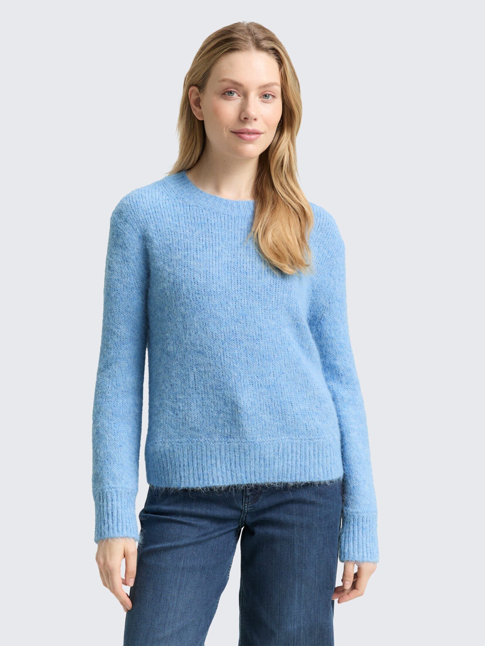 TOM TAILOR Strickpullover Strickpullover mit Wollanteil günstig online kaufen