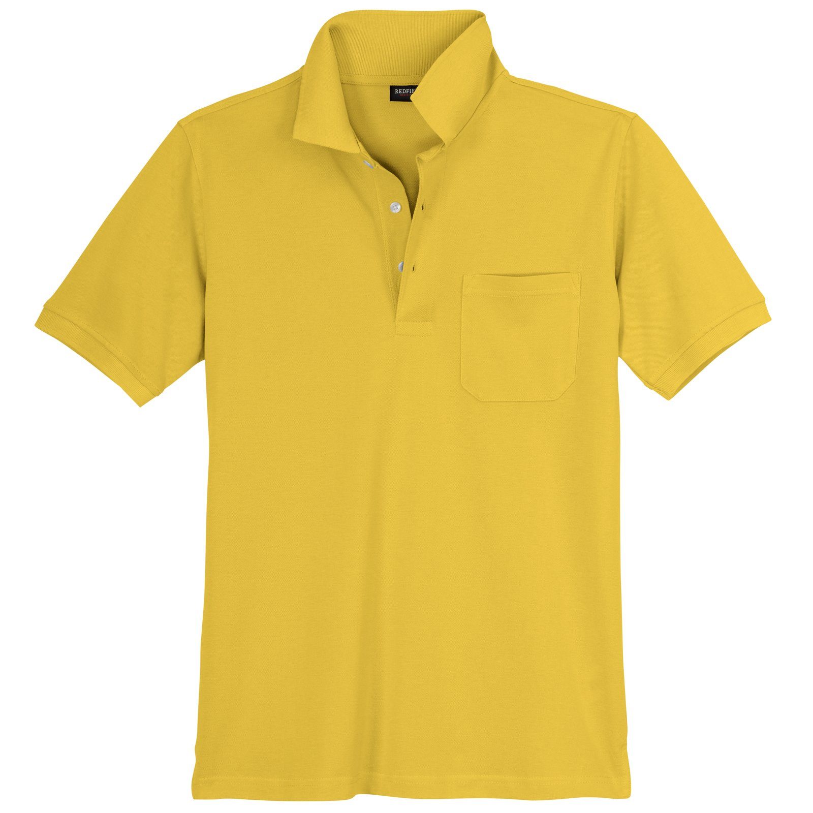 redfield Poloshirt Große Größen Piqué Poloshirt gelb Redfield Ralph