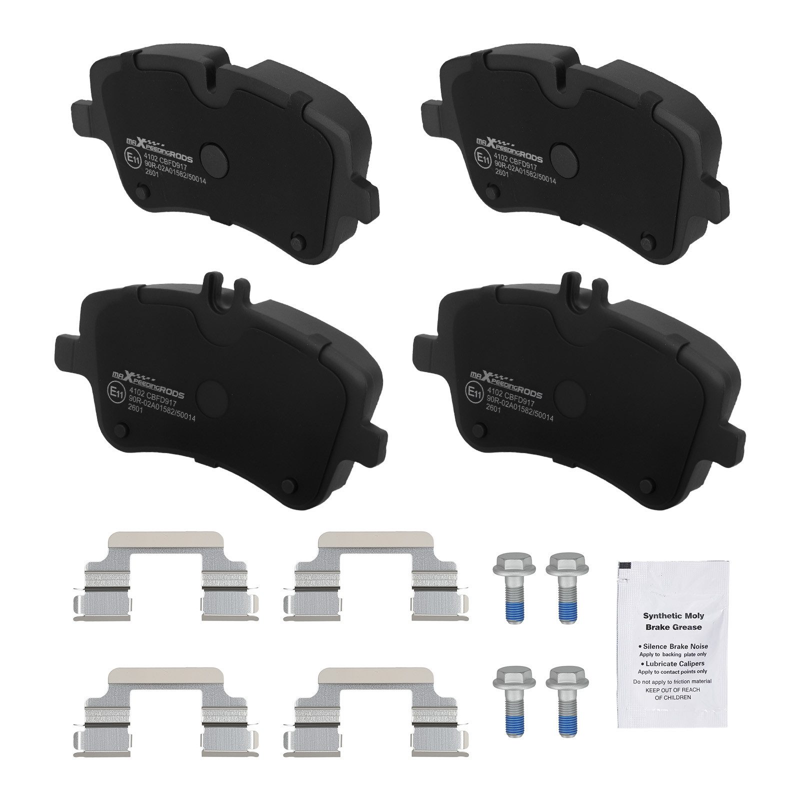 maXpeedingrods Bremsbelag, Bremsbeläge Vorne For Mercedes CLK C209 Cabrio A209 CLK 200 240 CDI