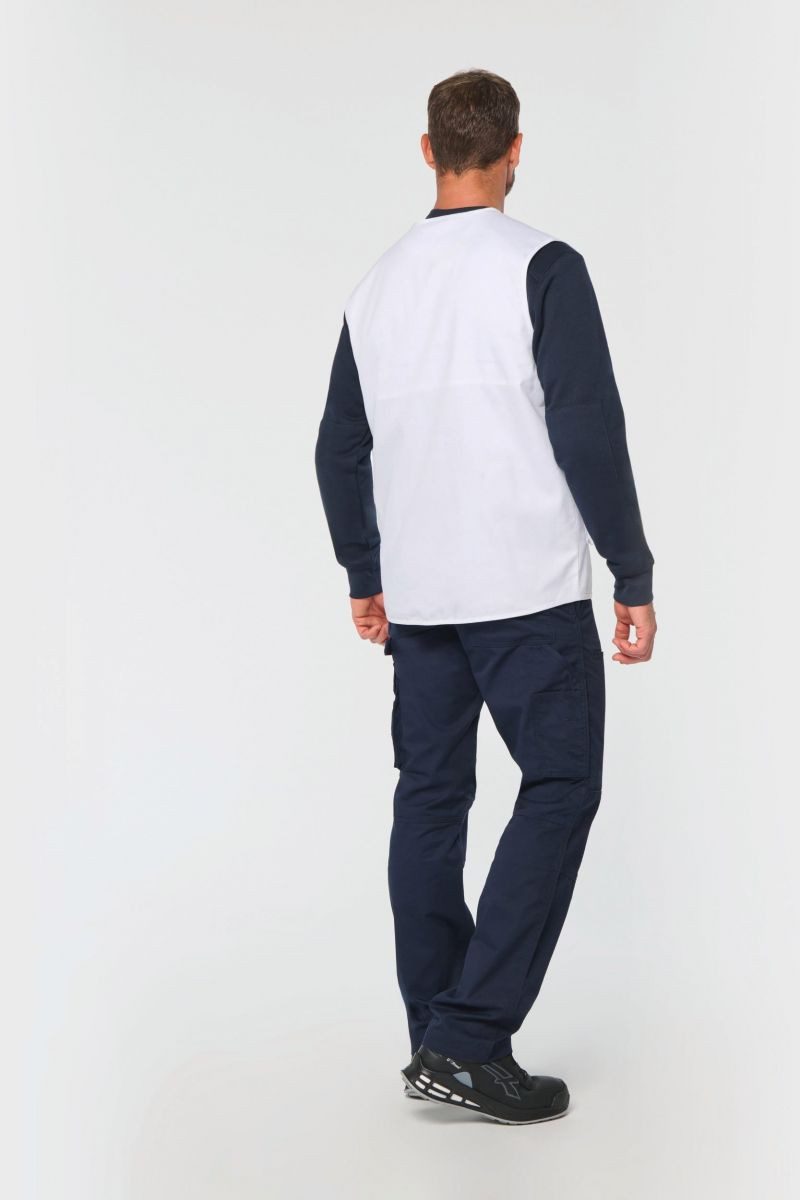 WK. Designed To Work Arbeitsweste Gefütterte Unisex-Weste aus Baumwollpolyester