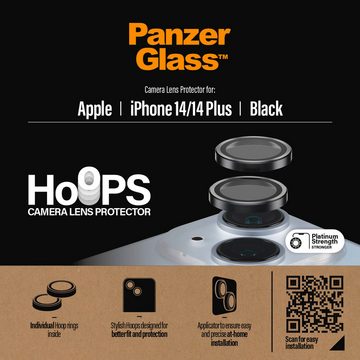 PanzerGlass Hoops für Apple iPhone 14, Apple iPhone 14 Plus, Kameraschutzglas, Schutzglas, Linsenschutz, Kameraschutz, Abdeckung, stoßfest, kratzfest