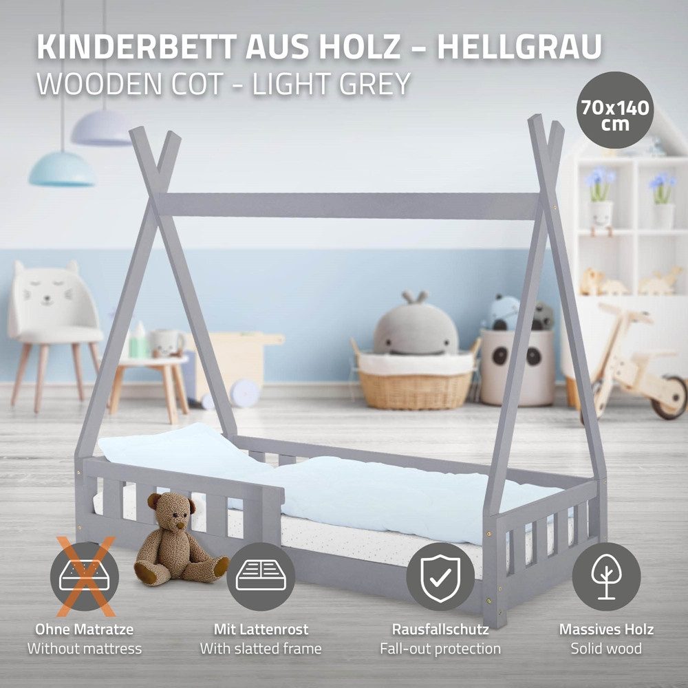 ML-DESIGN Spielbett Hausbett Tipi Zeltbett inkl. günstig online kaufen