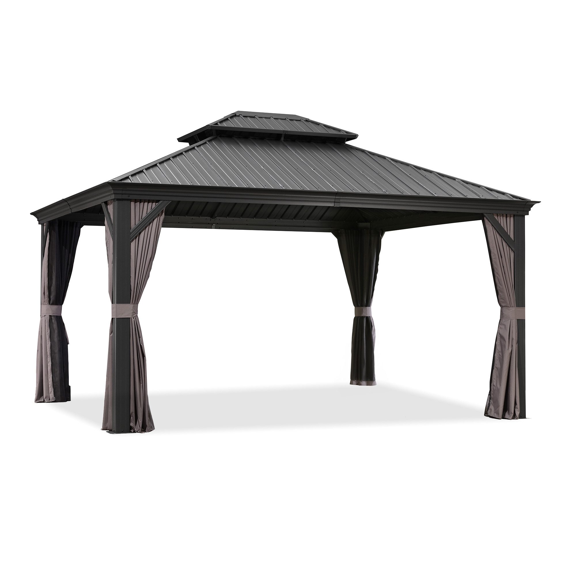 PURPLE LEAF Pavillon Außenbereich Alu Gartenpavillon günstig online kaufen