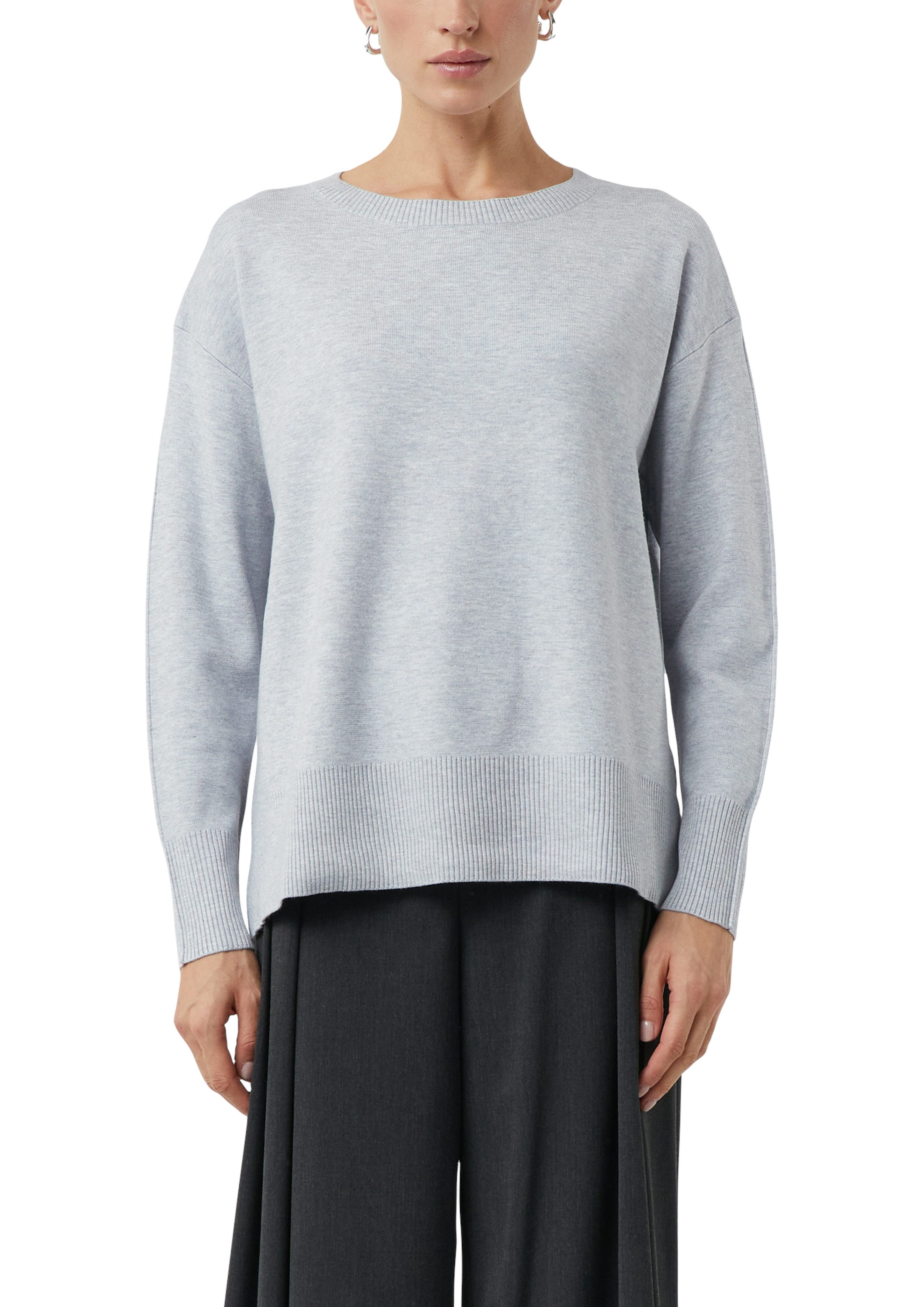 comma Strickpullover mit Rippbündchen günstig online kaufen
