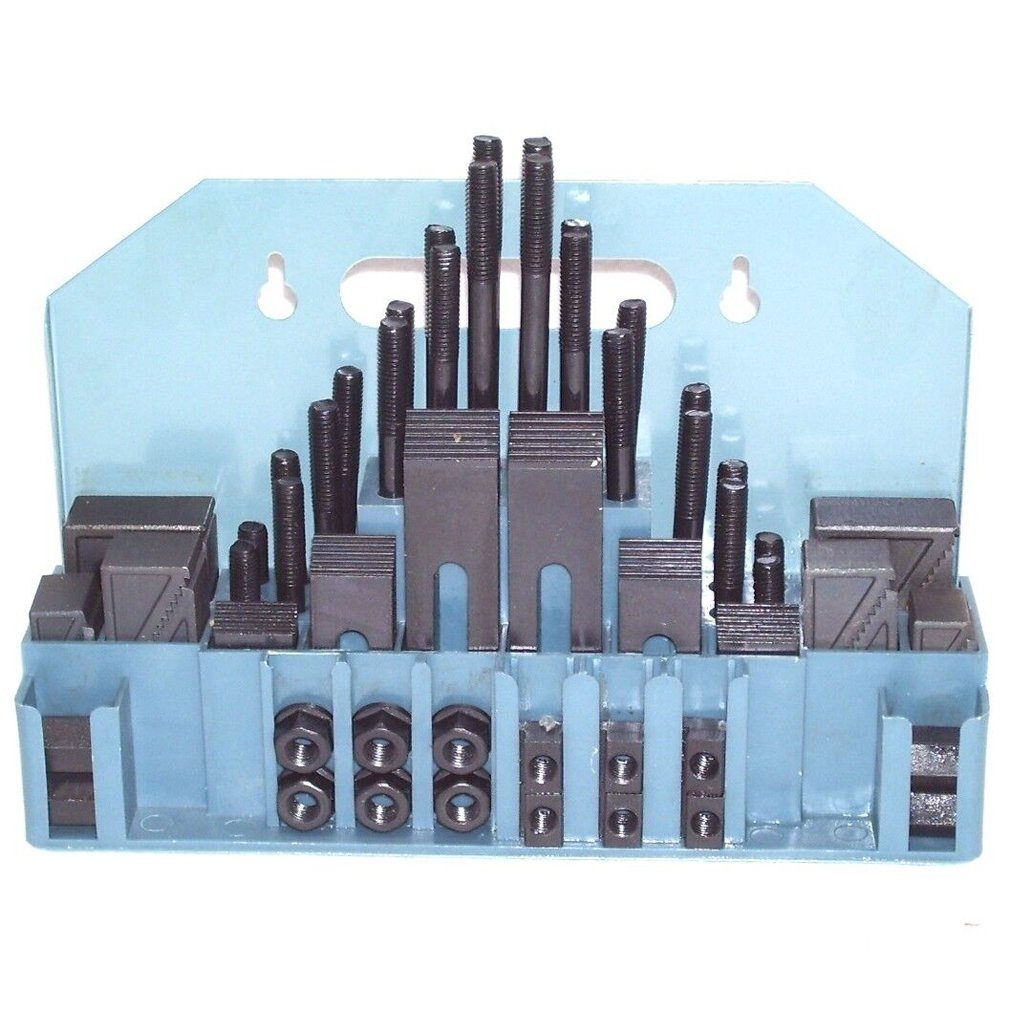 Apex Werkzeugset Spannpratzen Spannwerkzeugsortiment 58-teilig Kassette Set mit T-Nutensteine