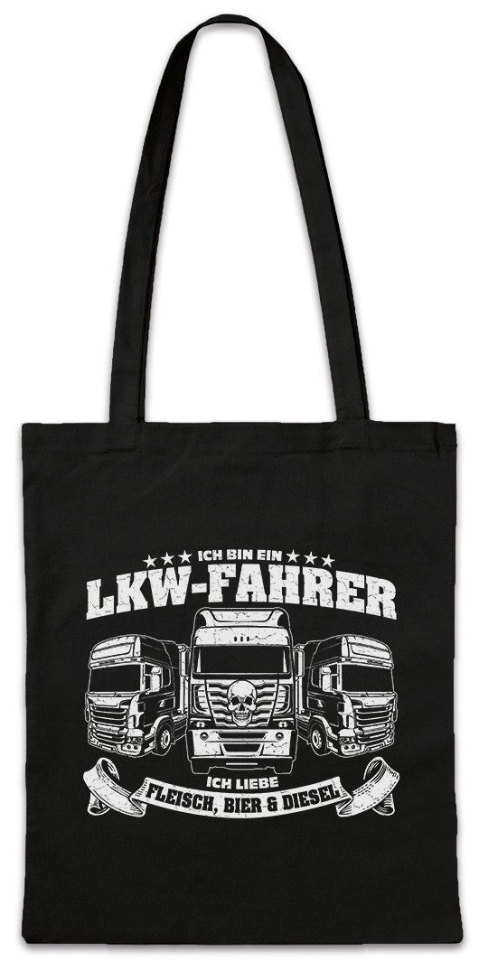 Beuteltasche Ich Bin Ein LKW-Fahrer Stofftasche Driver Beruf Logistik Truck Brummi