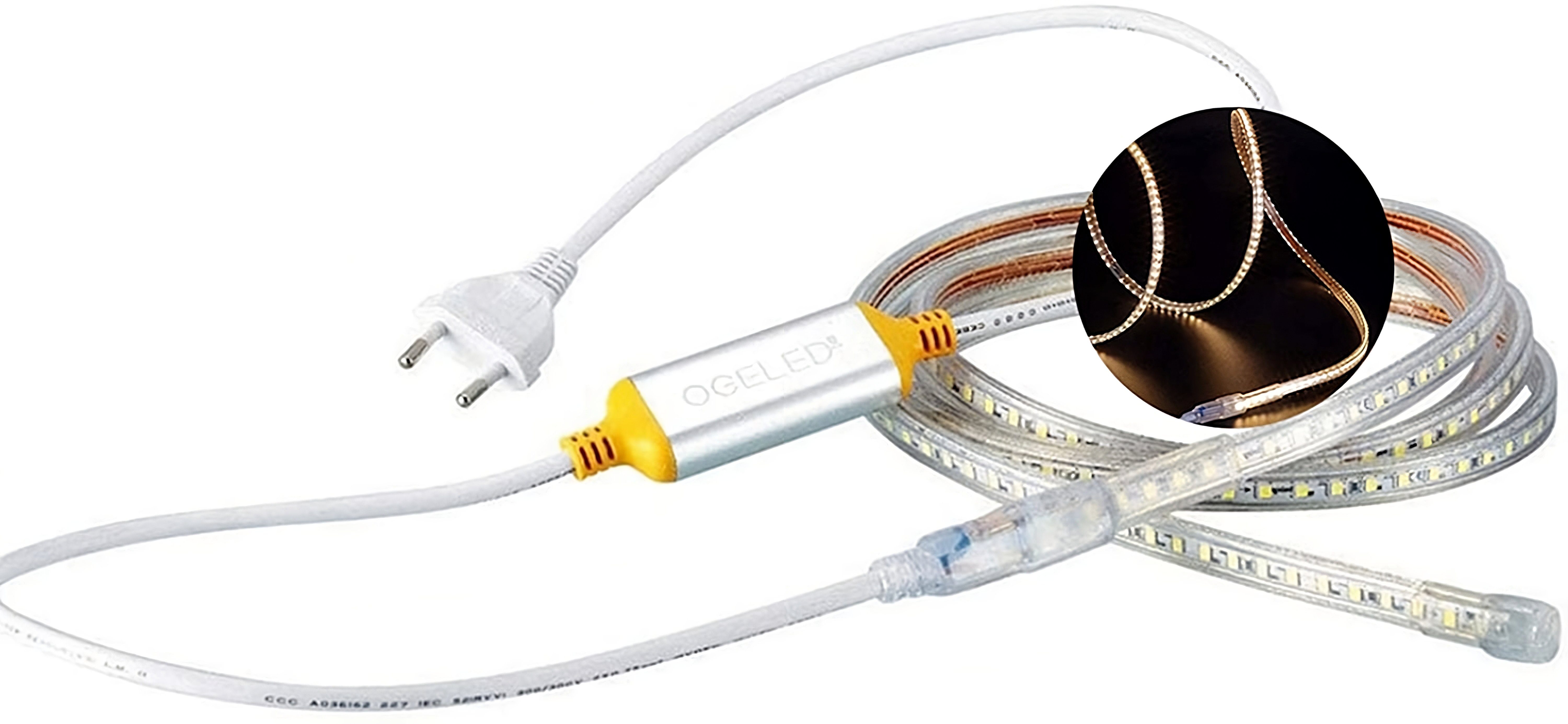 Z60 Lichtleiste LED LED Strip, Warmweiß LED Streifen, Ogeled Stripe LED Lichterkette