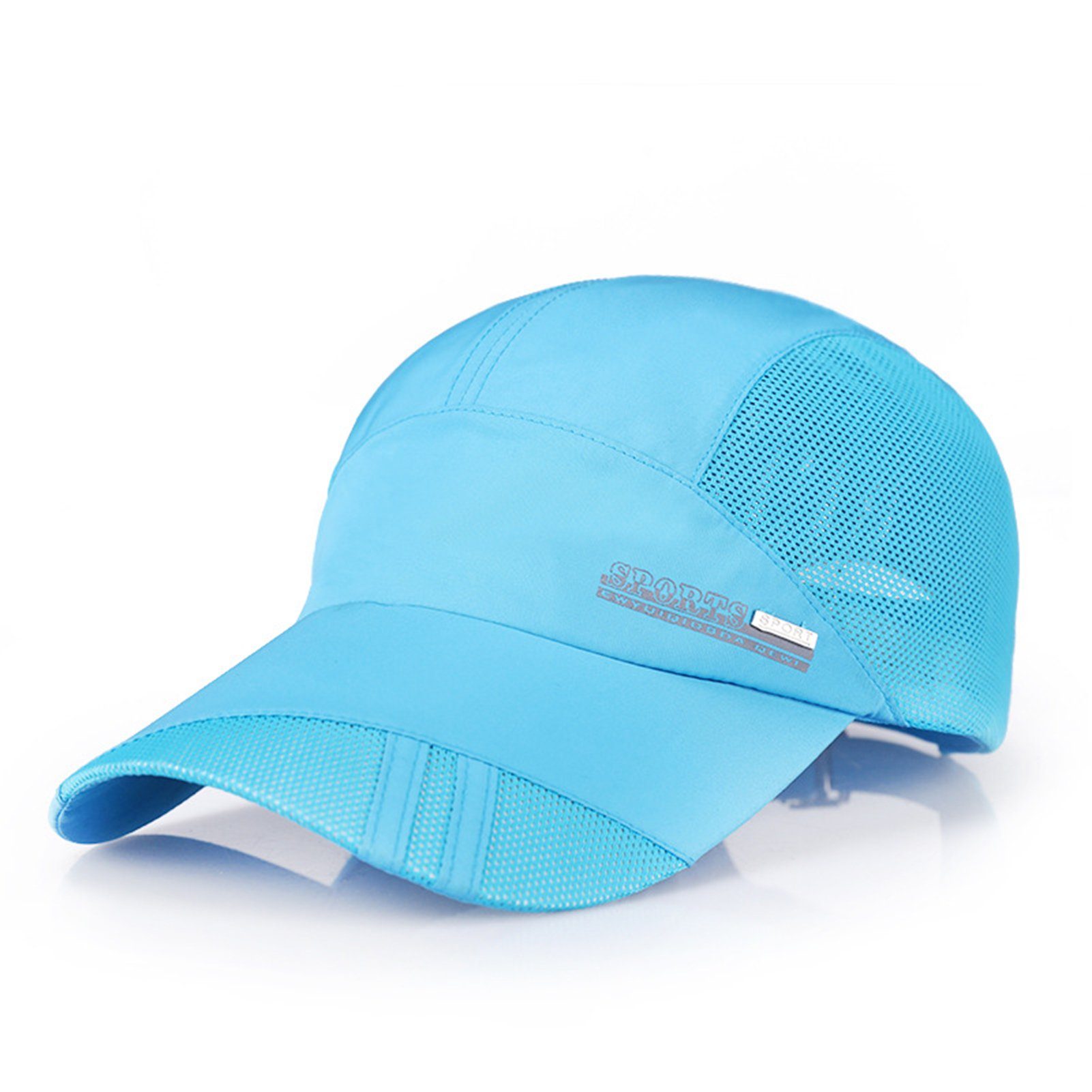 Blusmart Baseball Cap Kappe Kappe Design Mesh Sonnenschutz Baseball Lässig See blauer Sonnenhut