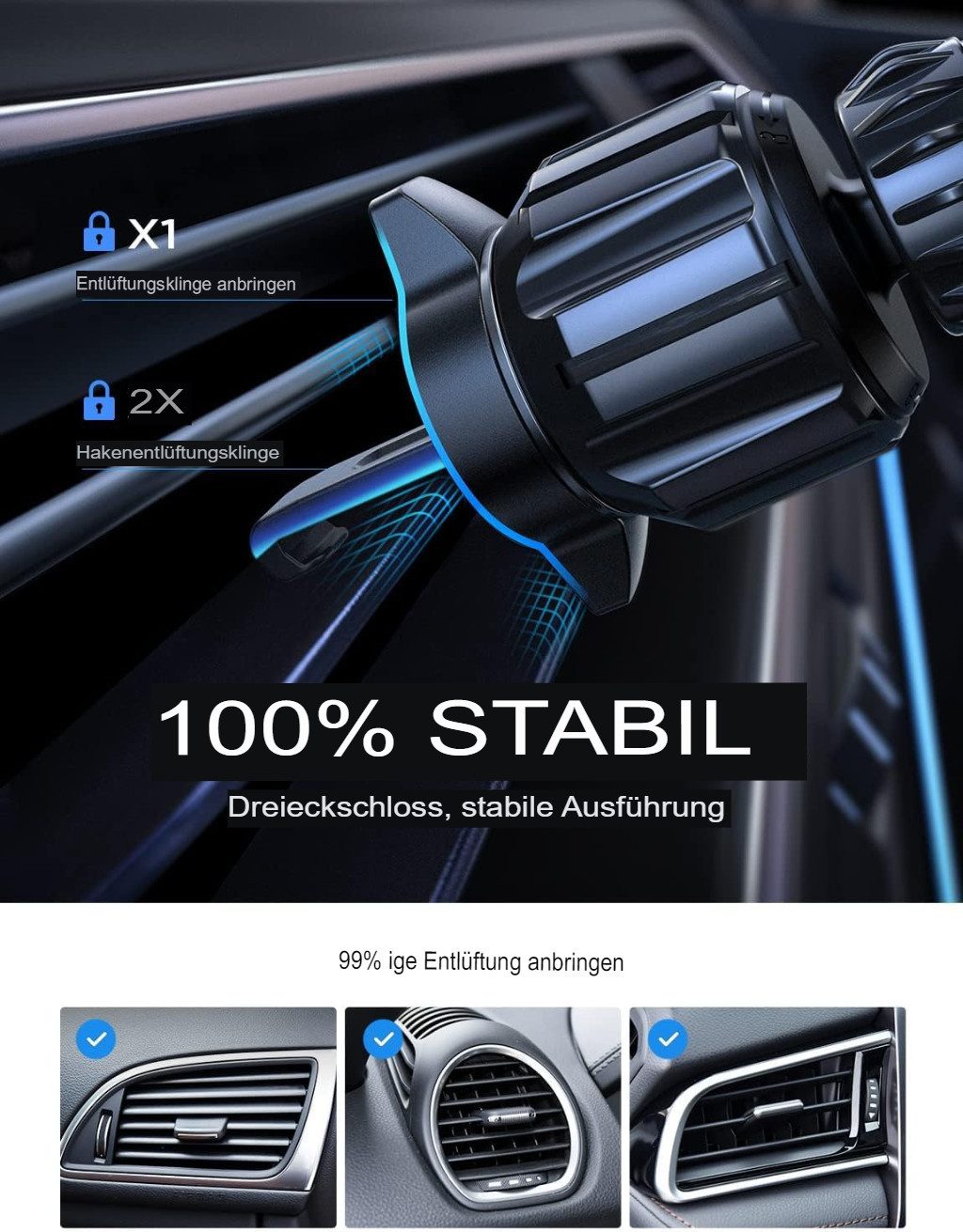 Futurea Handy-Halterung Kfz Auto magnetischer Handyhalter mit 360° für iPhone & mehr, (bis 8,00 Zoll, 1-tlg., 2-tlg., magnetisch, flexibel, Kfz-Halterung, MagSafe)