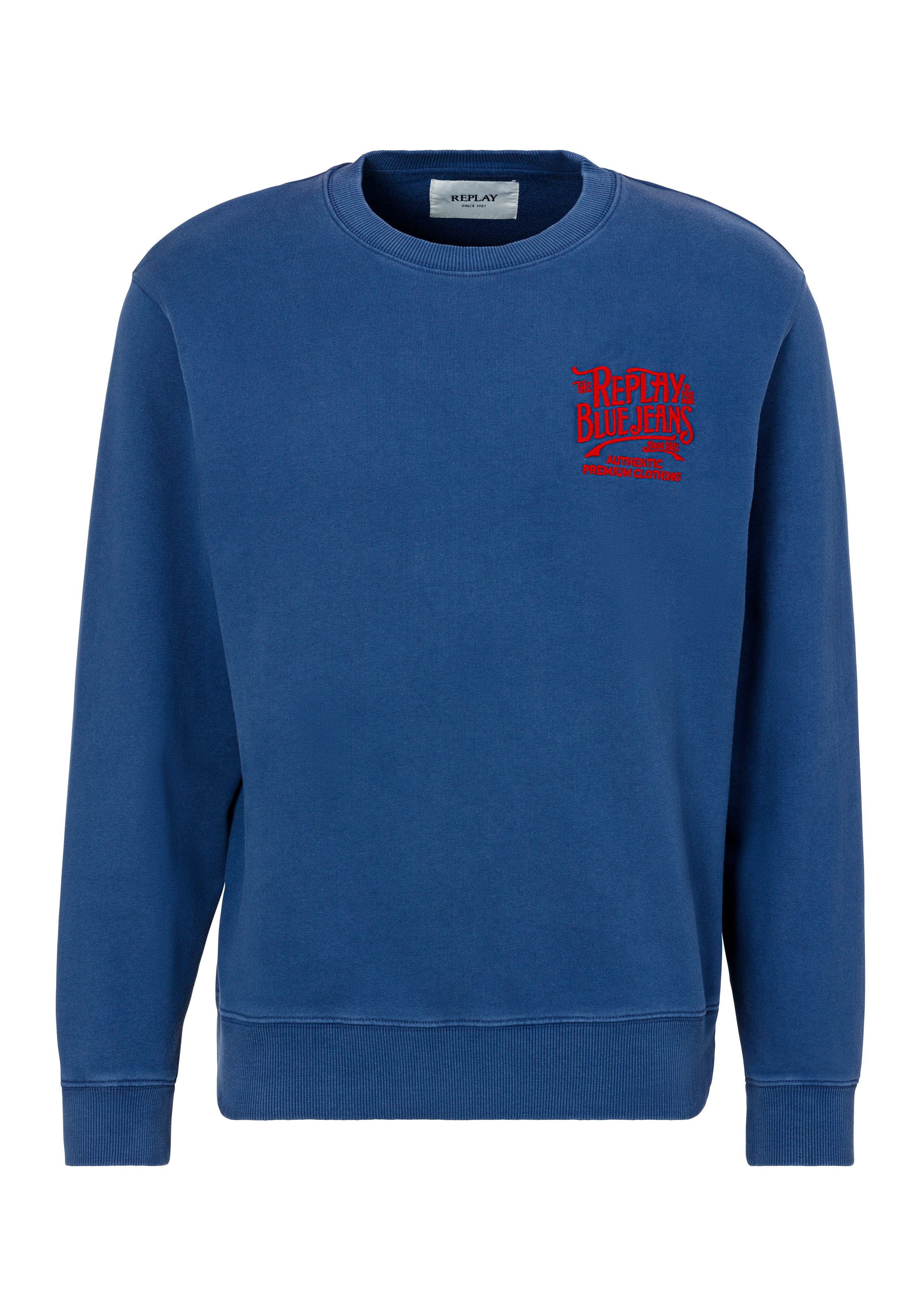 Replay Sweatshirt mit Stickerei auf der günstig online kaufen